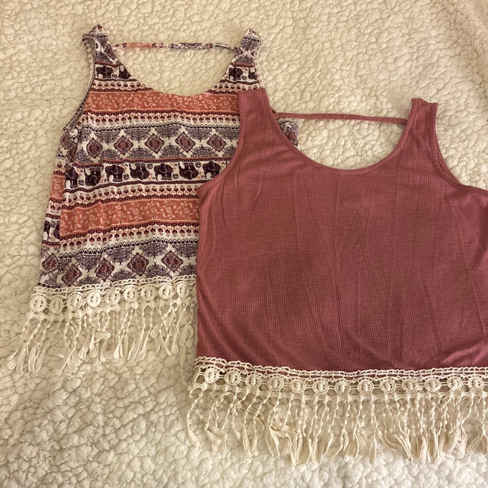 Bohemian cropped tank tops